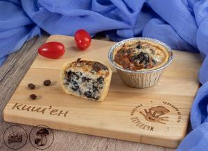 Киш'ен с грибами и сыром